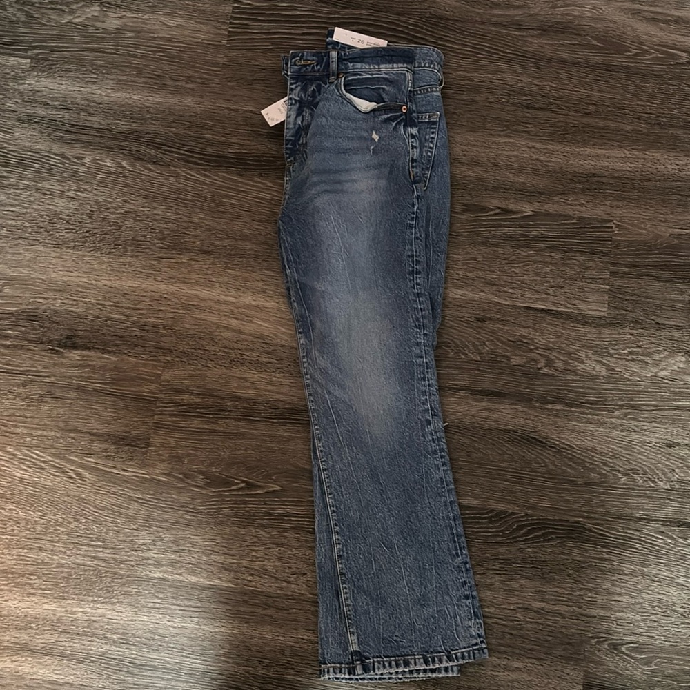 Loft high waist straight crop